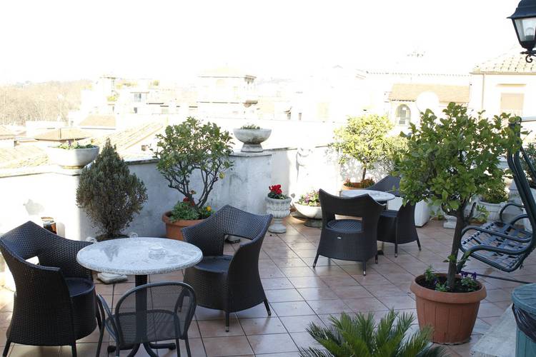 Terrace Genio Hotel Rome